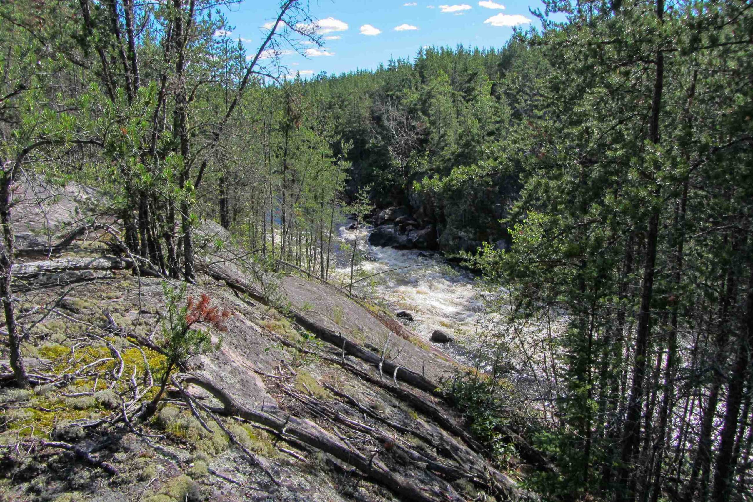looking down from w25 portage trail
