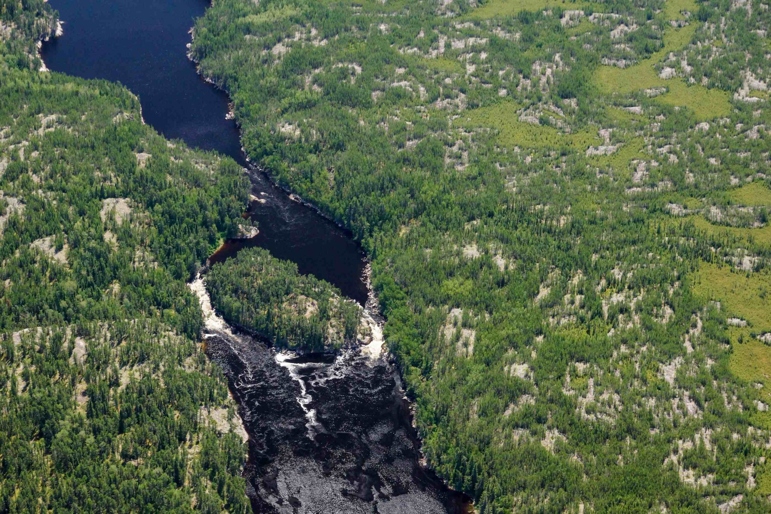x rock rapids and island campsite